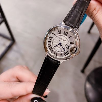 Cartier Imported Saphire Glass Stainless Steel Japan NH05 Movement Red/Black Bracelet Watch replica cartier cufflinks